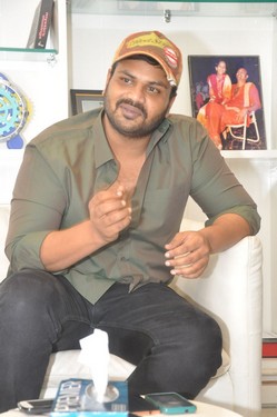 Manoj Interview Stills at Attack Movie